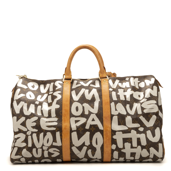 Louis Vuitton Ltd. Ed. Stephen Sprouse Graffiti Keepall 50 - Picture 4 of 8